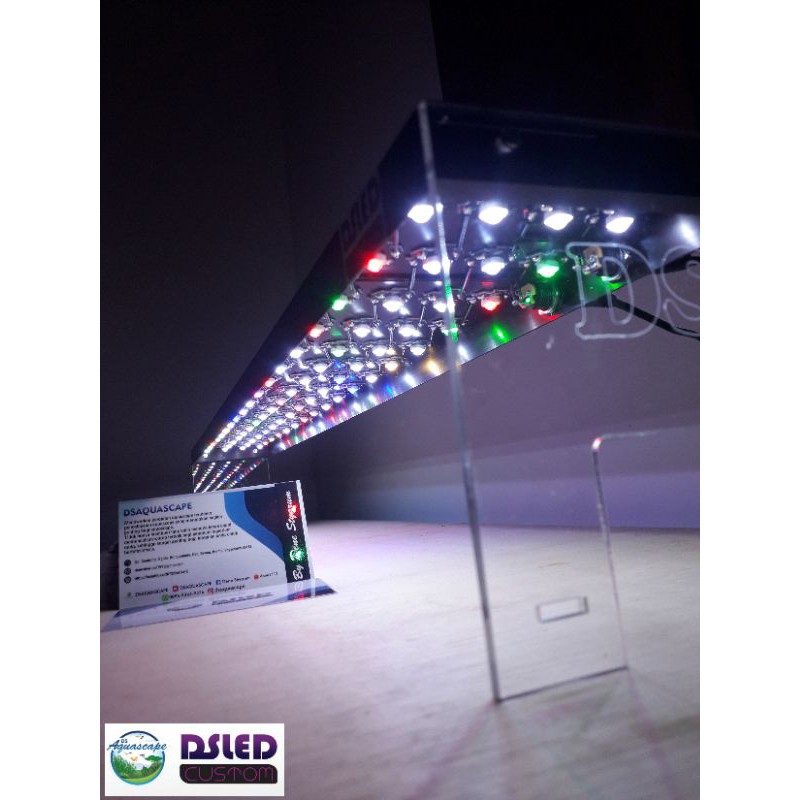 Lampu led hpl aquascape diy 72watt ukuran, 50cm, 60cm, 70cm, 80cm, 90cm, 100cm