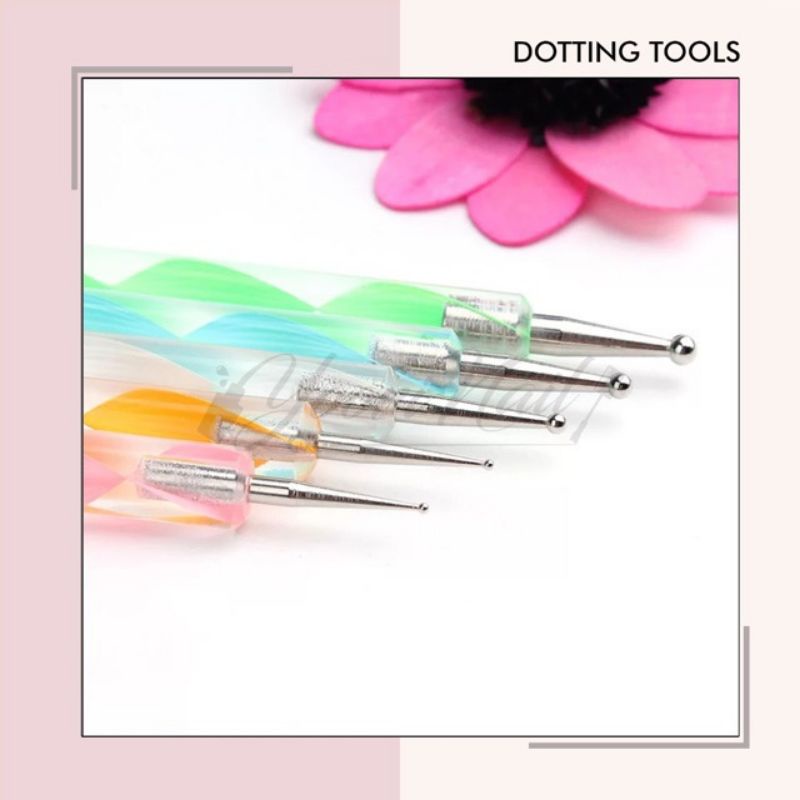 5pcs Dotting tools set nail art dotting tool dot pen brush nailart