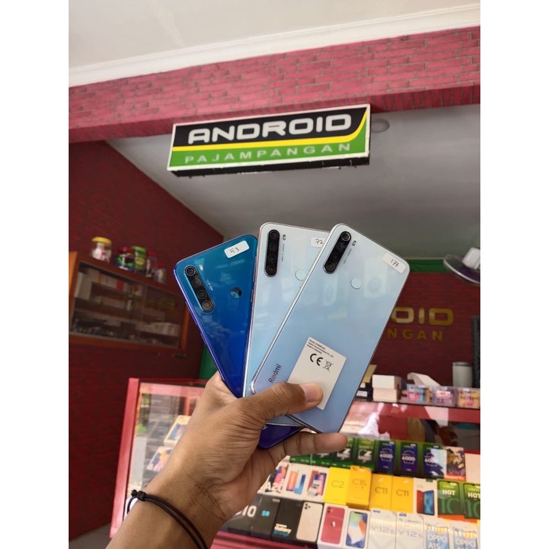REDMI NOTE 8 RAM 4/64 GARANSI RESMI REDMI HP (SECOND)-3/32GB