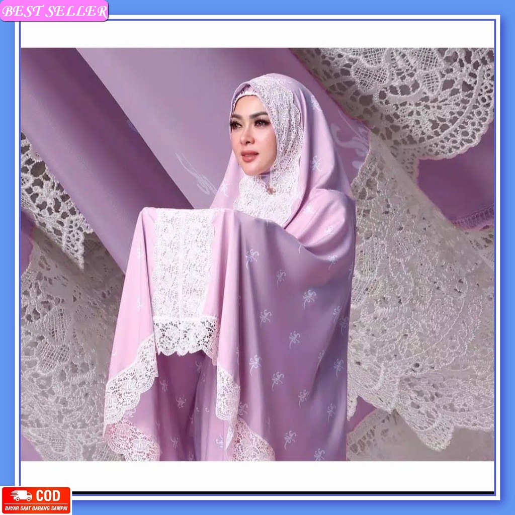 Mukena Mewah Elegan Arrumaisha Bahan Armani Silk Premium Grade A Jumbo Terlaris 2022 Lebaran Promo B