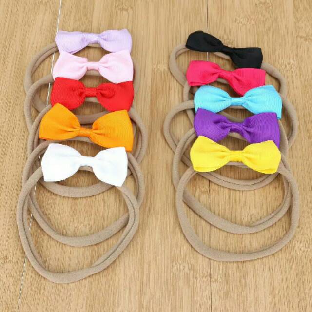 Bandana bando anak bayi headband murah nylon lucu import