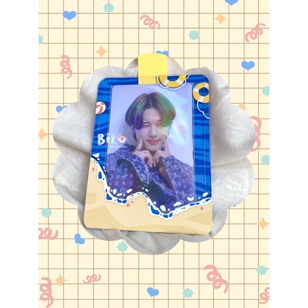 hand painted toploader photocard deco reguler ultra pro pc ateez season songs decorated inc packing