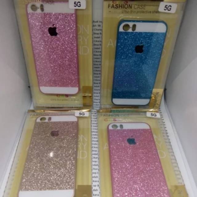 hardcase Gliter casing iPhone 4G, 6G, 7G Plus