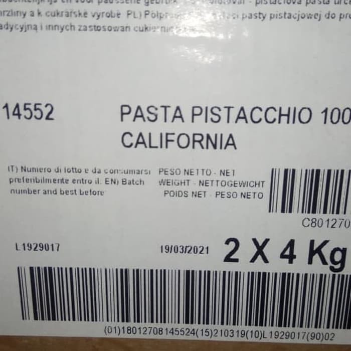 

Kualitas Terbaik - Mec3 Pistachio Paste 100% California Bahan Gelato Repack 200Gram