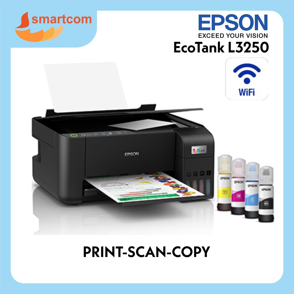 Jual PRINTER Epson L3250 A4 All-in-One Ink Tank Wifi Wireless | Shopee ...