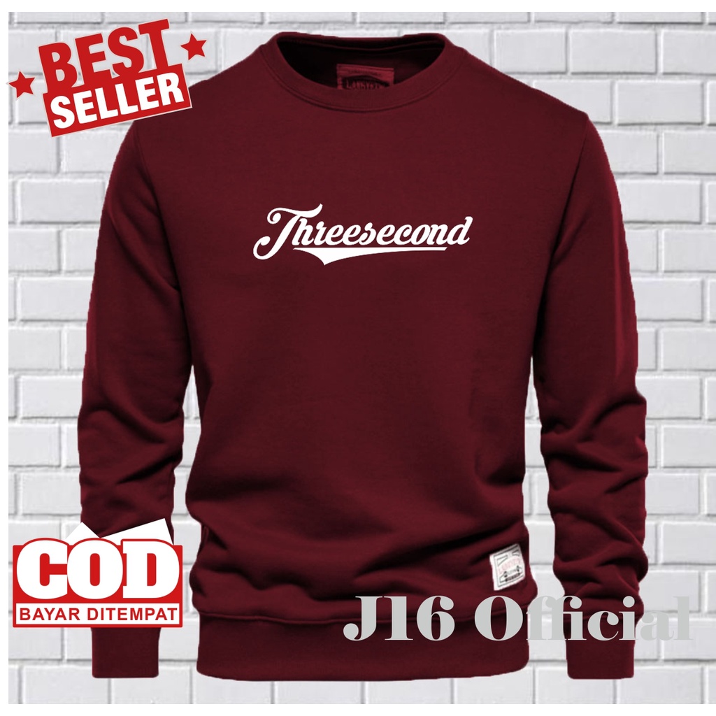 CREWNECK Sweater Distro Pria Bahan Fleece Tebal Premium