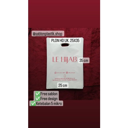

MURAH-Plastik Sablon HD Ukuran 25cm x 35cm