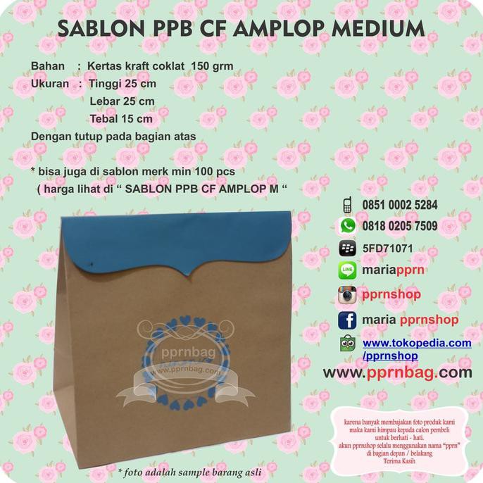 

Paperbag Sablon Cf Amplop Medium / Tas Kertas / Shoppingbag