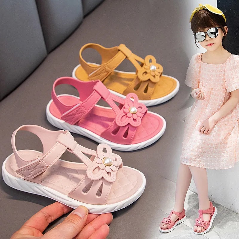 HappyOliver BUTTERFLY A66 Sandal Anak Perempuan Bahan Karet Model Lucu 2-8 Tahun Import