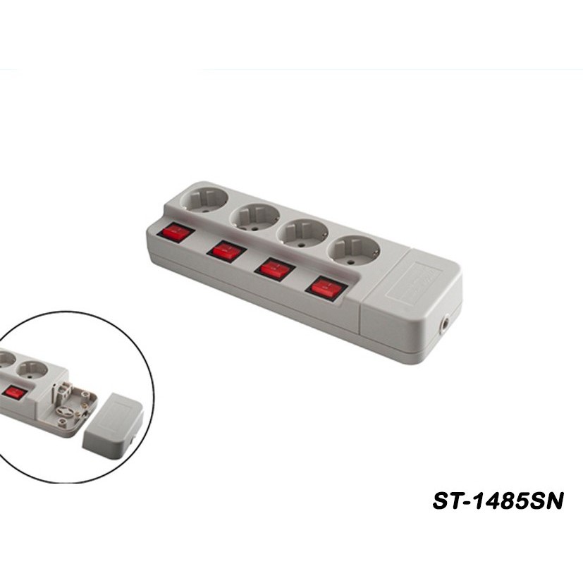 UTICON ST-1485SN Stop kontak 4 lubang dengan saklar tersendiri