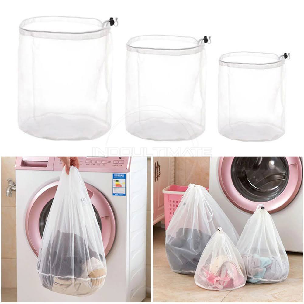 ORB-10 Laundry Bag Serut Kantong Cucian Bra Underwear Kantong Cucian Laundry Keranjang Pakaian Bra Celana Dalam BH Kaos Kantong Mesin Cuci Jaring Baju Kotor