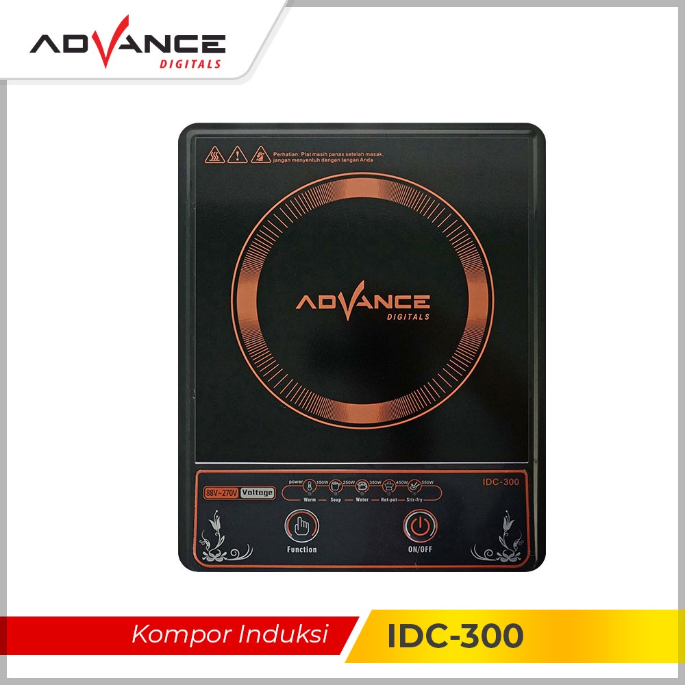 Advance Kompor Induksi 550W  Kompor Listrik Induction Cooker IDC300 Garansi 1 Tahun