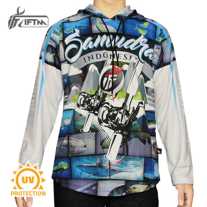 Jual IFTM SAMUDRA INDONESIA - Jersey mancing | Baju kaos pancing - Biru, M Murah
