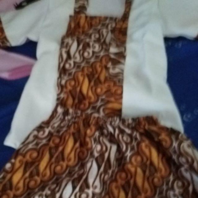 Setelan Kebaya Kutubaru Batik Anak