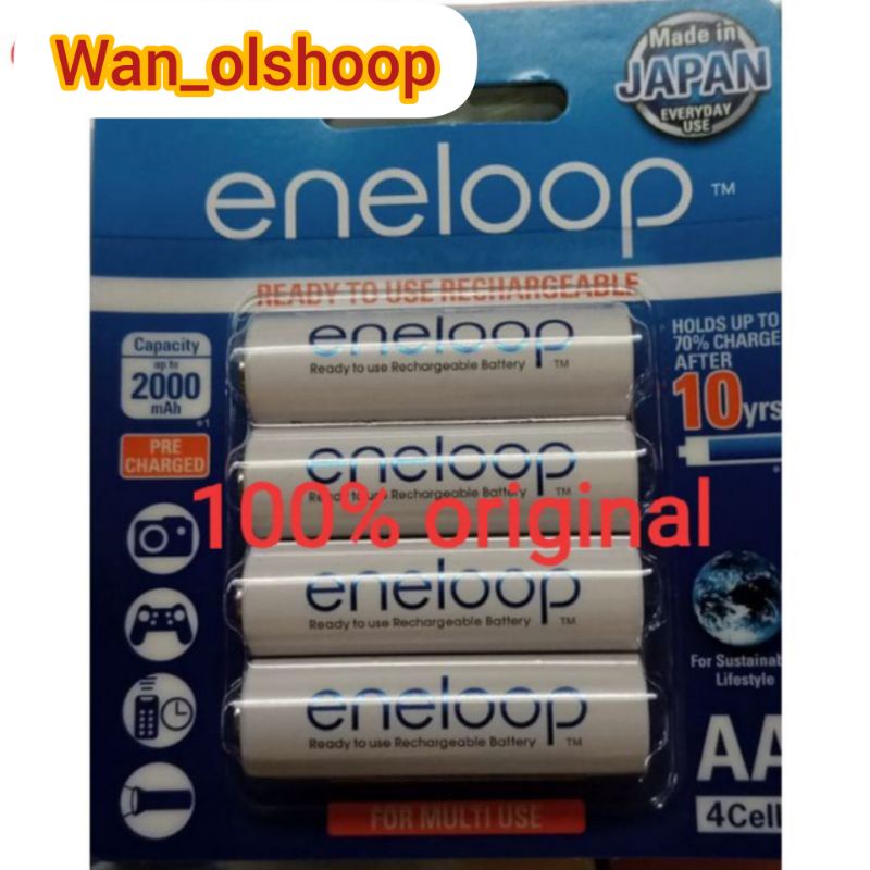 batrai  enelop putih AA panasonc 1pcs isi 4