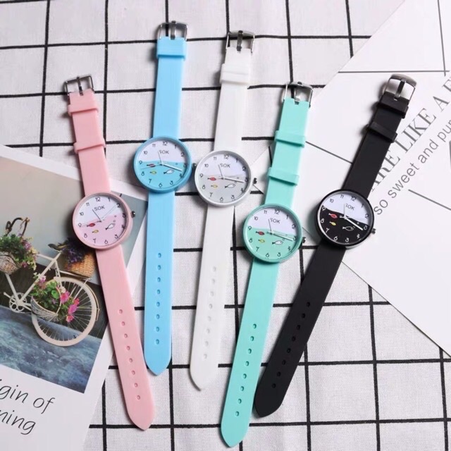 ［Ready Stock］Jam tangan wanita fashion Gaya korea jam cewek Sl1051