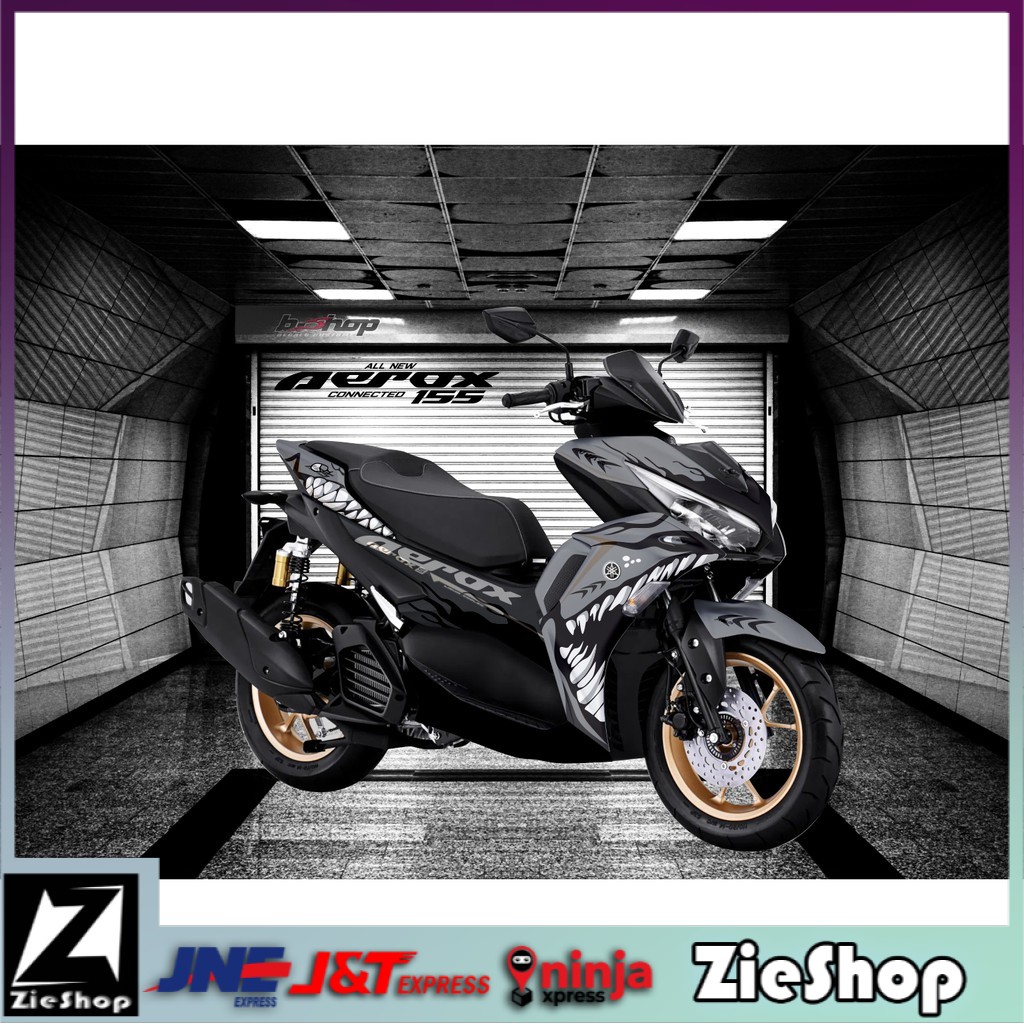 Striping aerox 155 putih Decal motor aerox full body Stiker variasi motor full motif