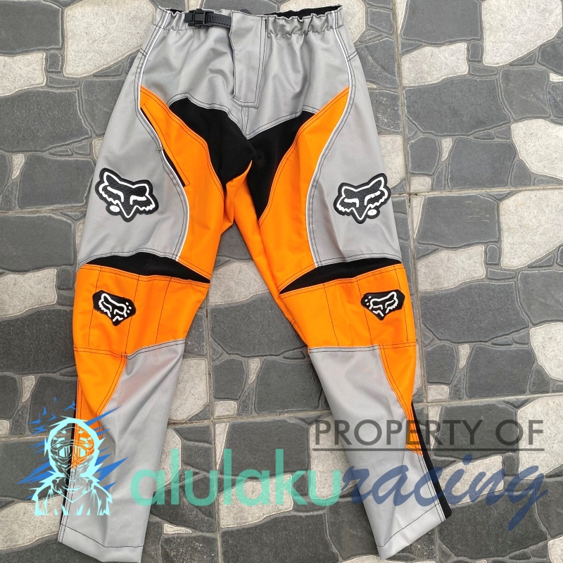 Jersey, Celana, Sarung Tangan &amp; Sepatu Fullprint with Protectors Fullset MX Trail Motocross - Paket Bundling FOCTFG170805-F41