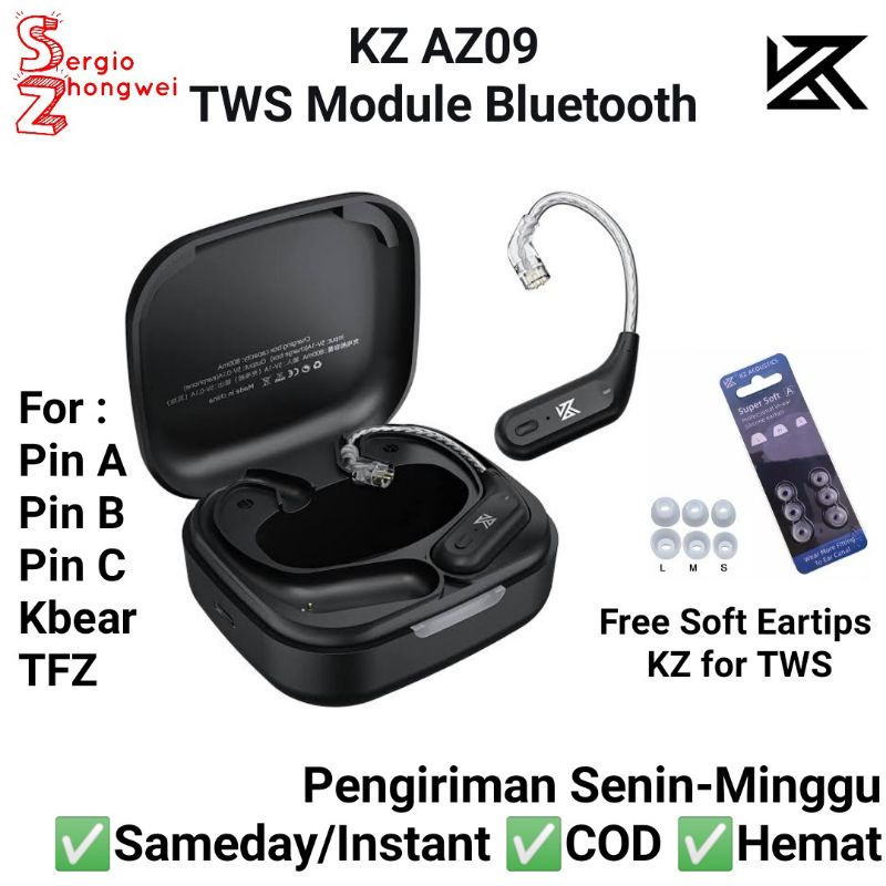 KZ AZ09 TWS HD Bluetooth Ear Hook for KZ ZSN Pro X KZ DQ6 KZ EDX KZ ZST X KZ APTX HD dll