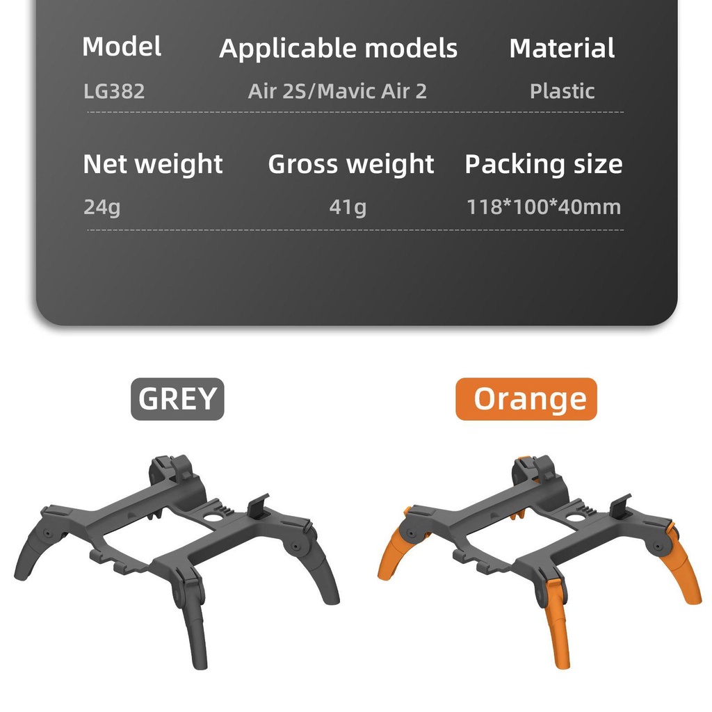 Preva Landing Gear Quick Release Drone Tinggi Extender Ekspanding