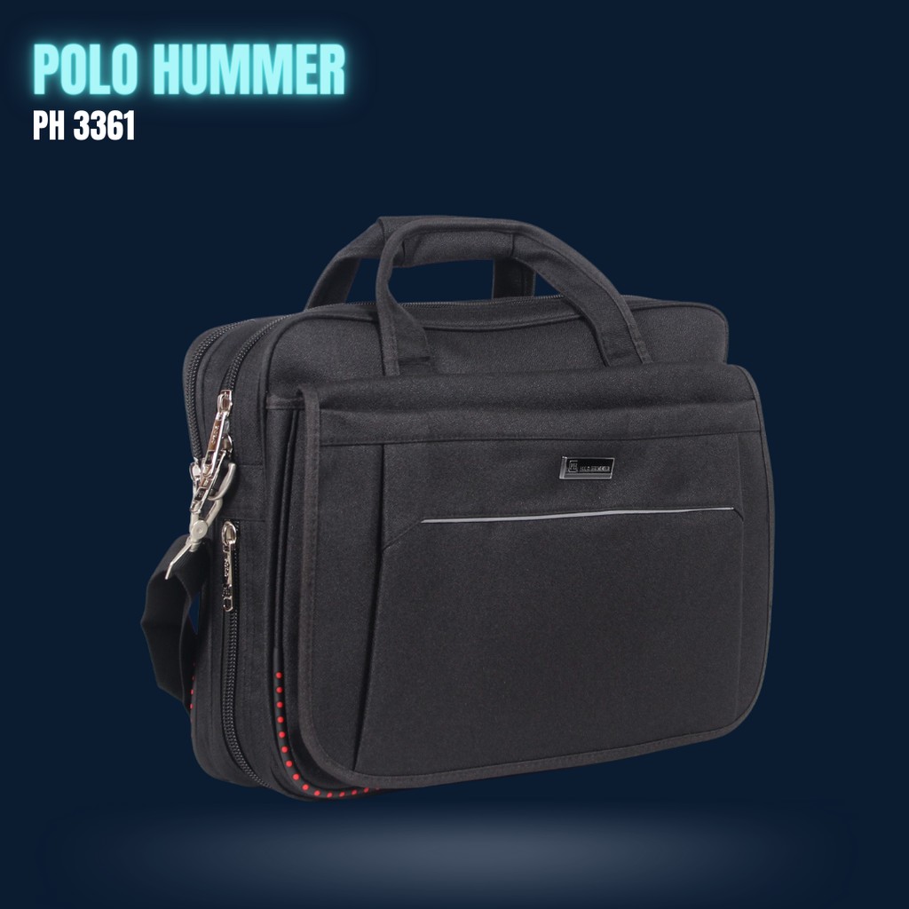 Tas Laptop Jinjing / Selempang - Briefcase Import POLO HUMMER INDONESIA