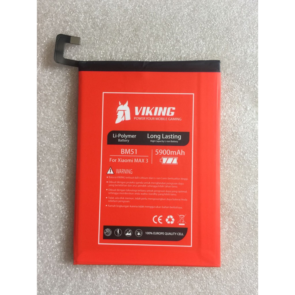 Baterai Double Power Viking 5900mAh BM51 BM-51 Xiaomi Mi Max 3 Batre