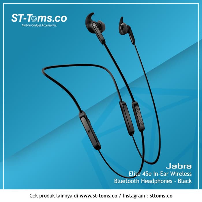 Jabra Elite 45e In-Ear Wireless Bluetooth Headphones - Black Best seller