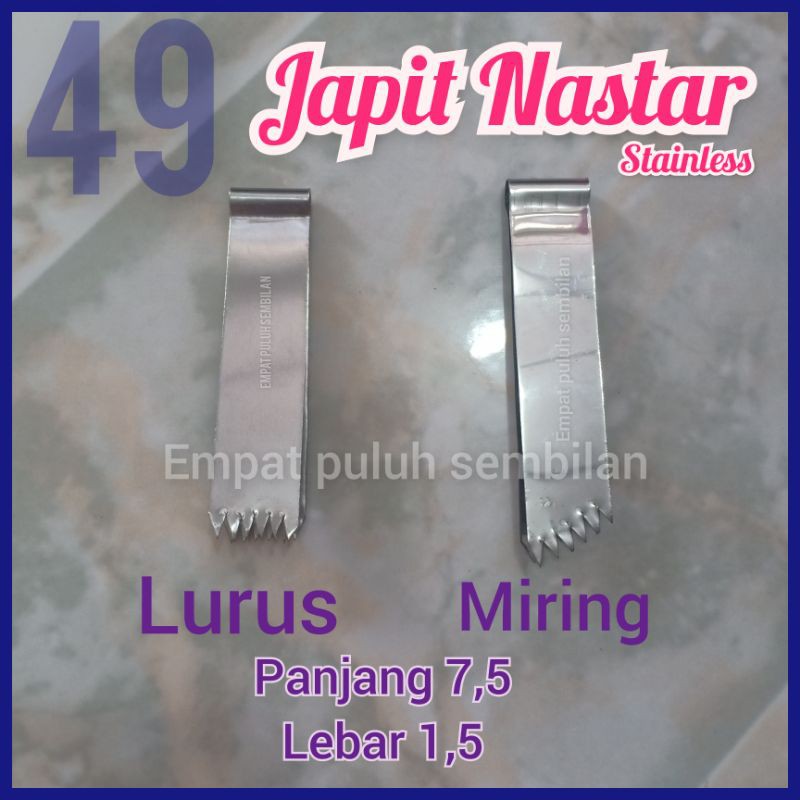 jepit nastar lokal / japitan nastar / capit nastar / penjepit nastar stainles / pencapit nanas