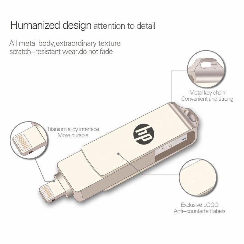 Hp Flashdisk OTG USB 3.0 Tipe-c 3 in 1 Kapasitas 512GB Untuk Smartphone