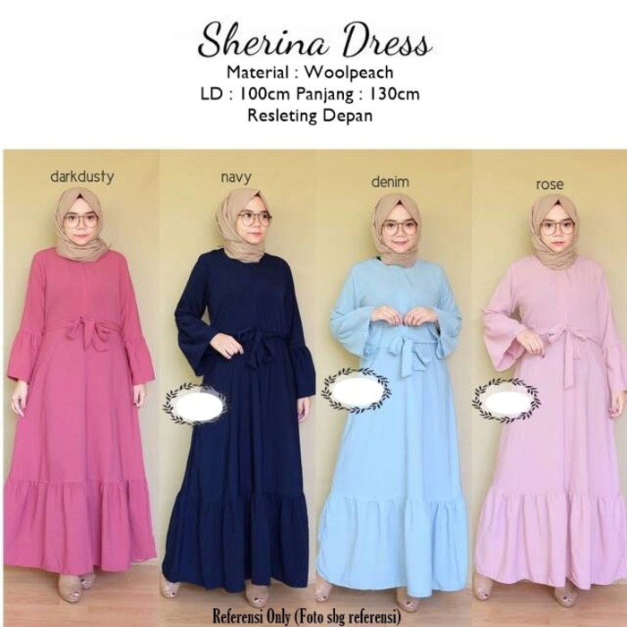 Busana Muslim Sherina Dress Koleksi Terbaru