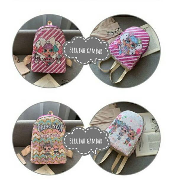 Tas ransel LOL usap berubah gambar