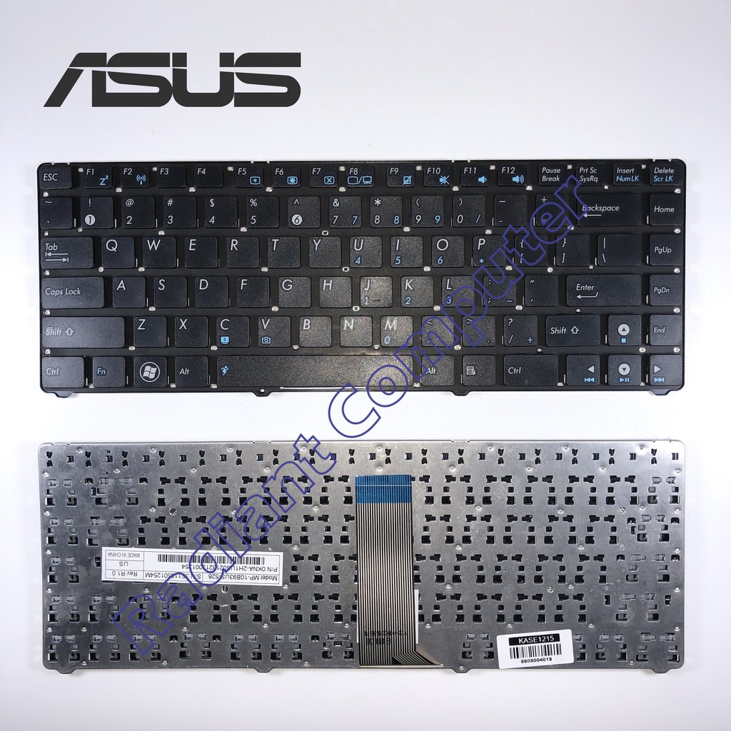 Keyboard Asus EEEPC 1201 1215 1225 UL20 BLACK