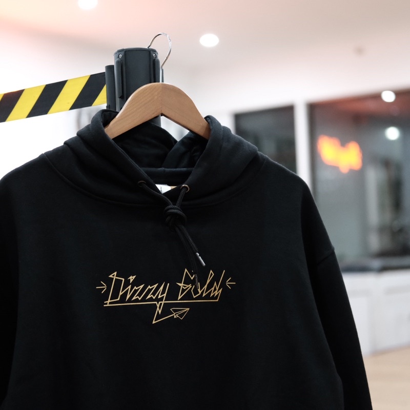 Hoodie Dizzy Gold Latin Black