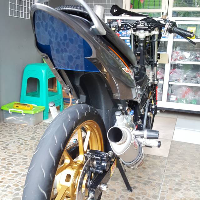 Undertail akrilik satria fu karbu ala2 road race