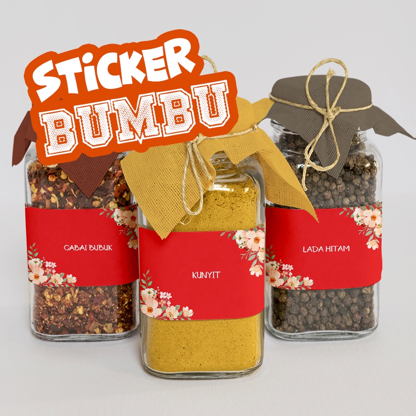 

Sticker bumbu dapur | stiker bumbu | stiker gula | sticker 087