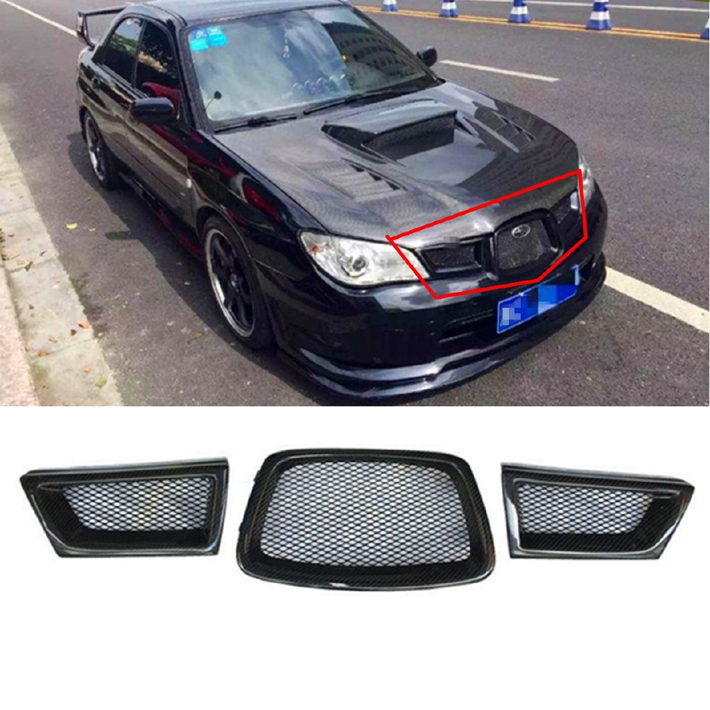 Subaru Wrx Sti For Sale >> Hot Sale 3pcs Grill Depan Bahan Serat Mesh Carbon Fiber Untuk Subaru 2006 07 Subaru Wrx Sti For Sale >> Hot Sale 3pcs Grill Depan Bahan Serat Mesh Carbon Fiber Untuk Subaru 2006 07