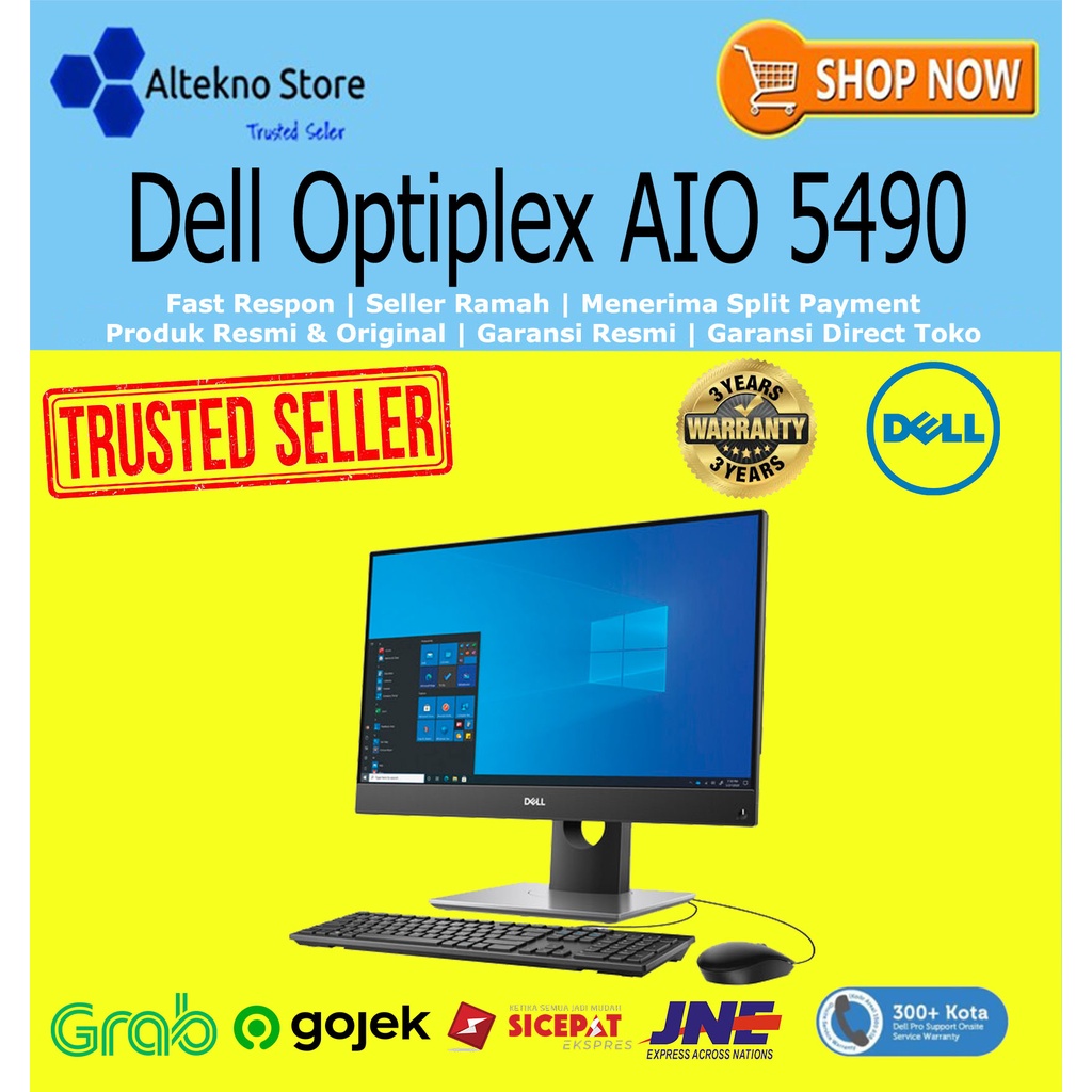 Jual Dell PC Desktop Komputer All In One Optiplex AIO 5490 Intel Core