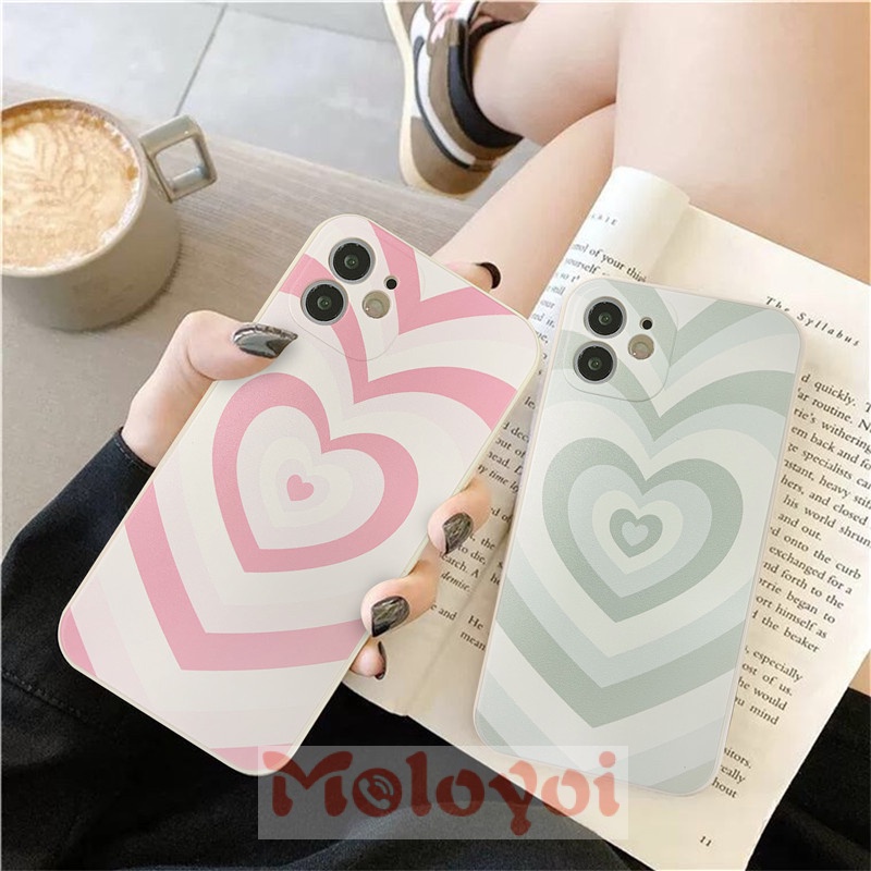 Soft Case Tpu Motif Hati Warna Gradasi Untuk Realme C31 c21y 8 8Pro C11 2021 C20 C25 C20A C15 7 C12 C11 5 5I 5S 6I 7I C17 C3 6S 6 C1 Czo 20a 30A