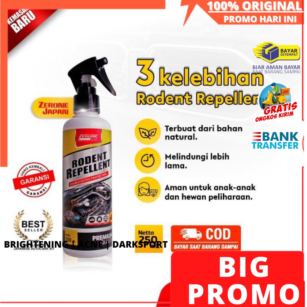 Zerone Rodent Repellent Obat Pengusir dan Pembasmi Tikus Spray | Pembersih Karat | Anti Karat | Pembersih Spray | Racun Tikus | Pembasmi Tikus