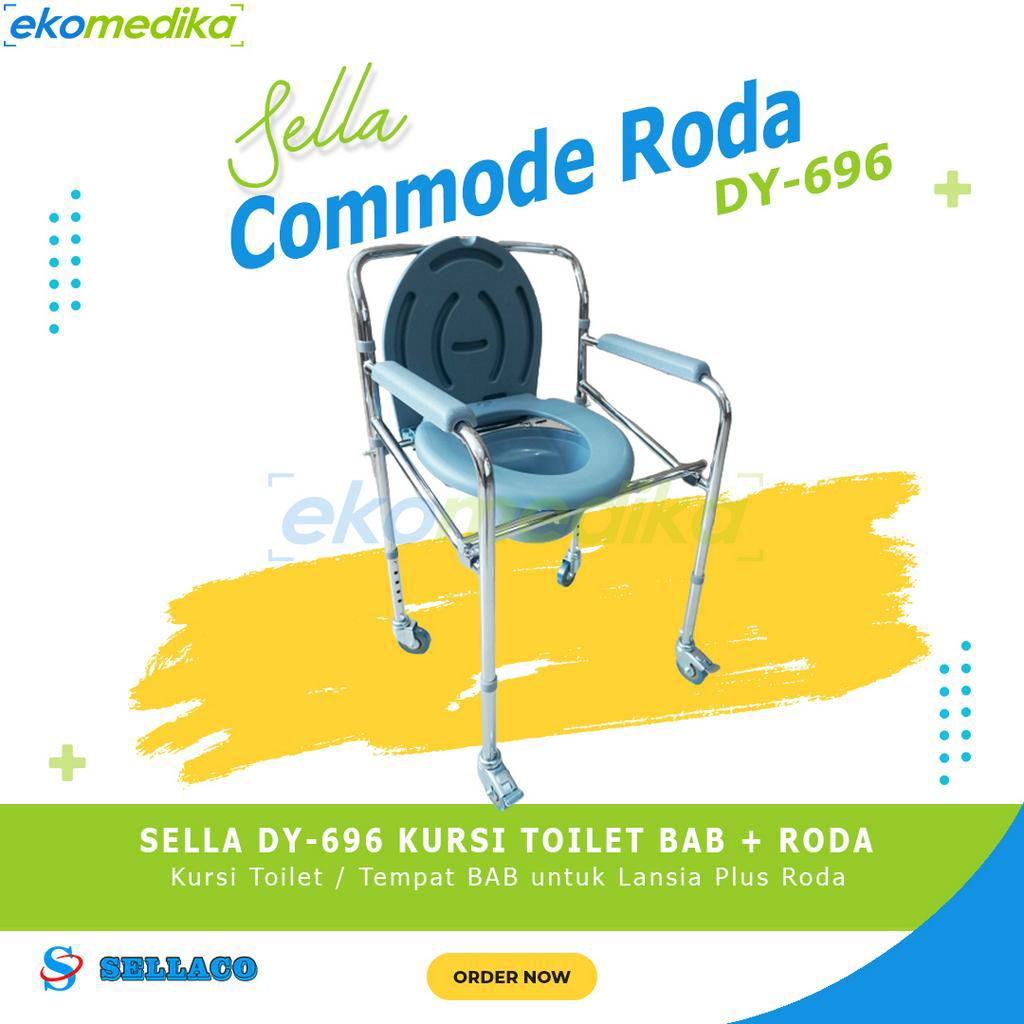 COMMODE CHAIR SELLA  RODA - KURSI TOILET - KURSI BAB SELLA commode Chair / Kursi BAB