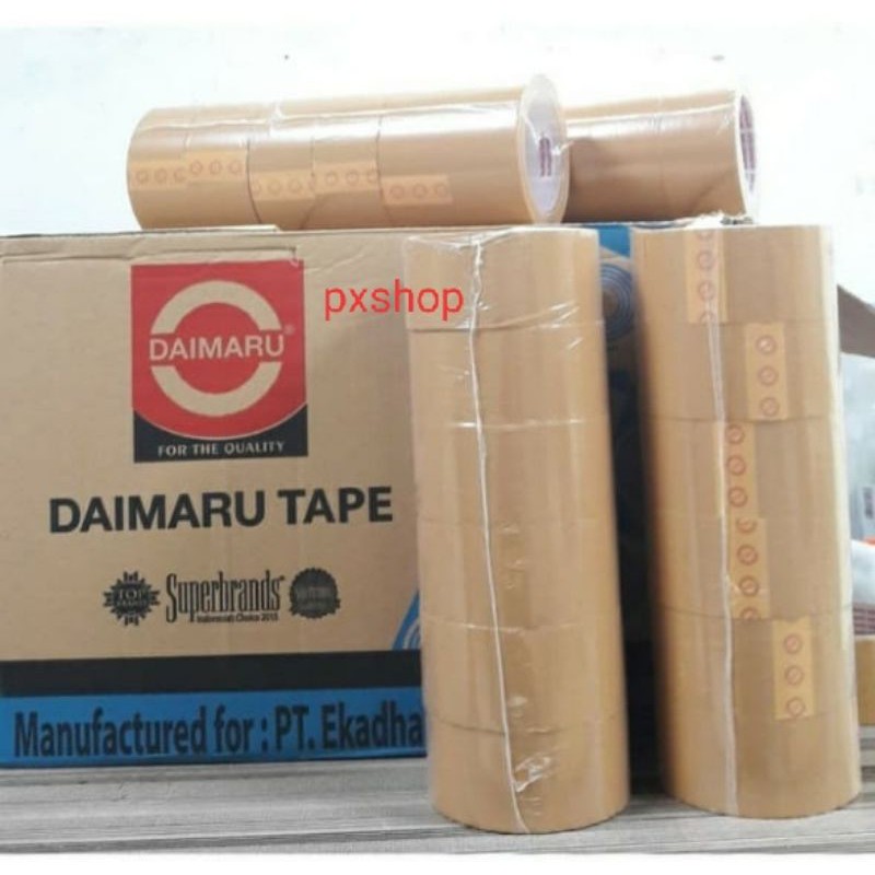 

Lakban Daimaru Bening/Coklat 2 inchi x 90 Yard