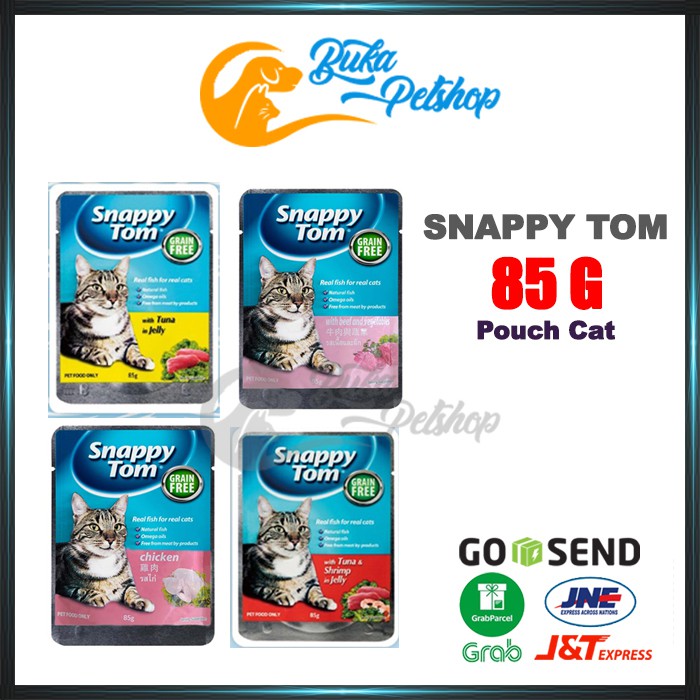 Makanan Kucing / Snappy Tom Pouch 85g