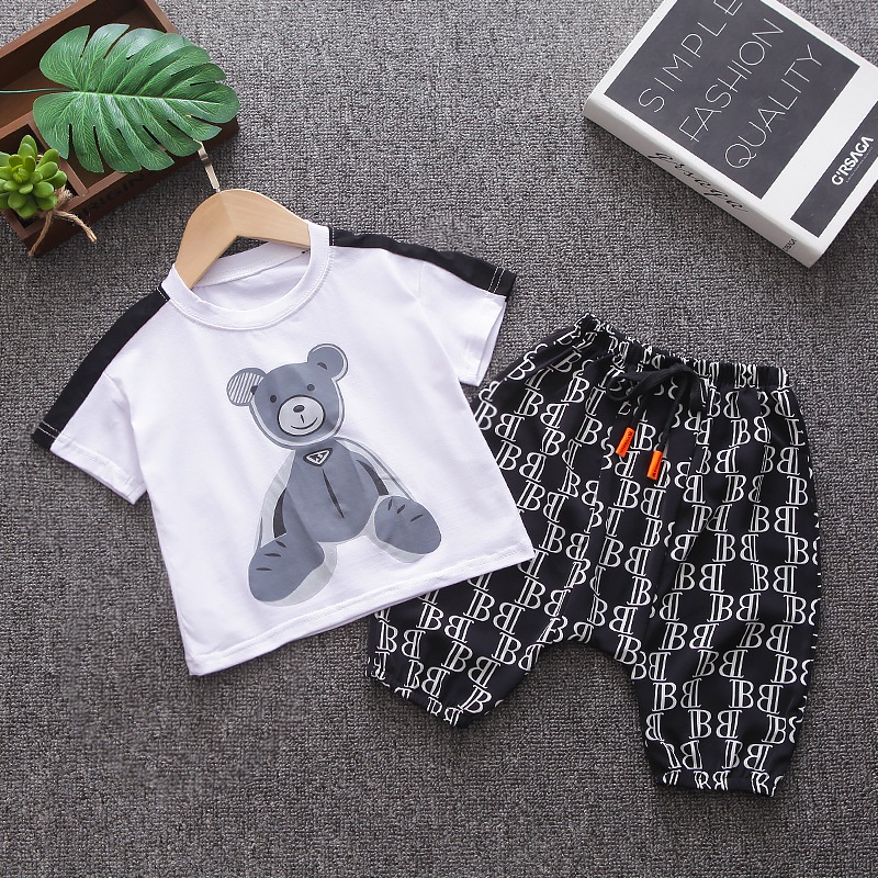 Baju Anak Laki Laki Setelan Kaos dan Celana 2in1 Fashion Anak korean Style Import COKA