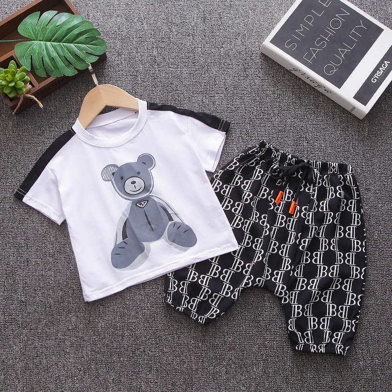 Baju Anak Laki Laki Setelan Kaos dan Celana 2in1 Fashion Anak korean Style Import COKA