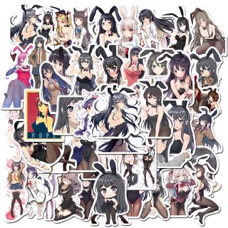 50Pcs Stiker Kartun Anime Jepang Sexy untuk Laptop Koper 50Pcs Stiker Kartun Anime Jepang Sexy untuk Laptop Koper