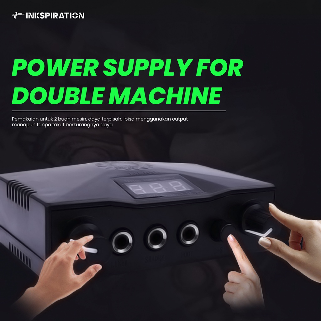 power supply portable double machine tattoo coil use