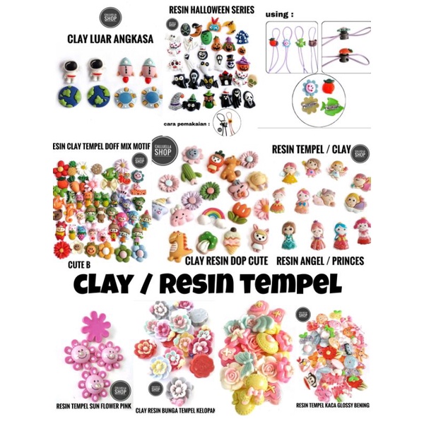 RESIN CLAY TEMPEL MIX MOTIF DAN WARNA MANIK PAREL CINCIN | BAHAN CRAFT CLAY GELANG BROS KALUNG STRAP MASK MASKER PAREL MANIK CRAFT KERAJINAN LUMAJANG FASHION-2