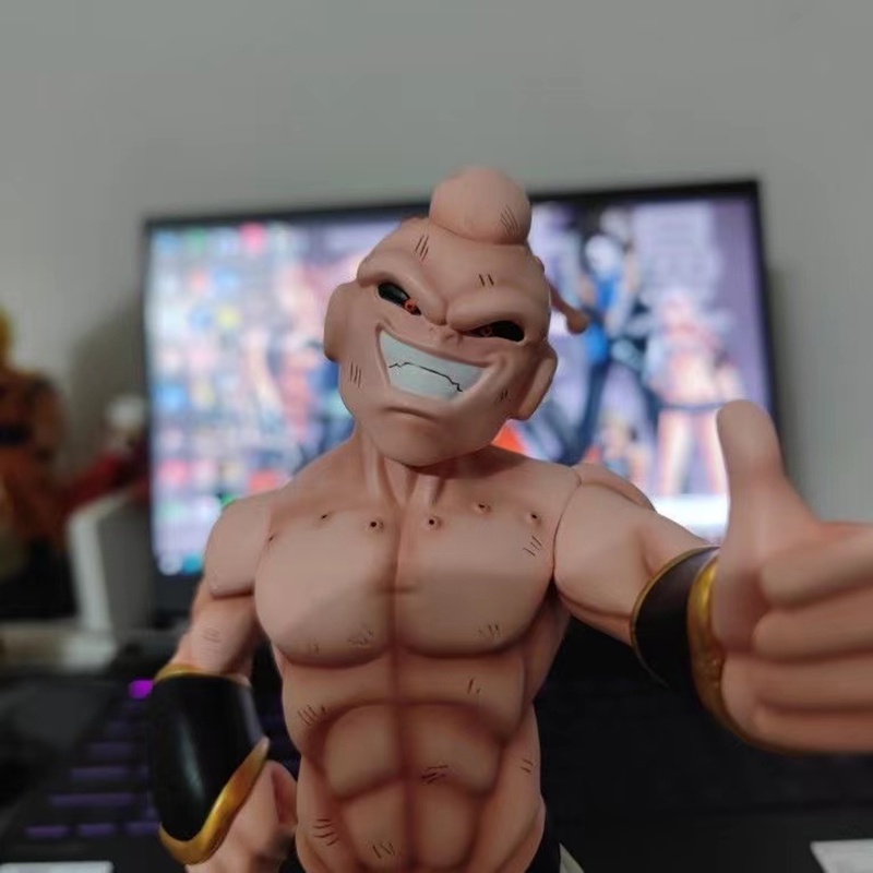 Mainan Action Figure Model Anime Dragon Ball Z GK Give The Thumbs-up Majin Buu 25cm Bahan PVC Untuk Hadiah Anak