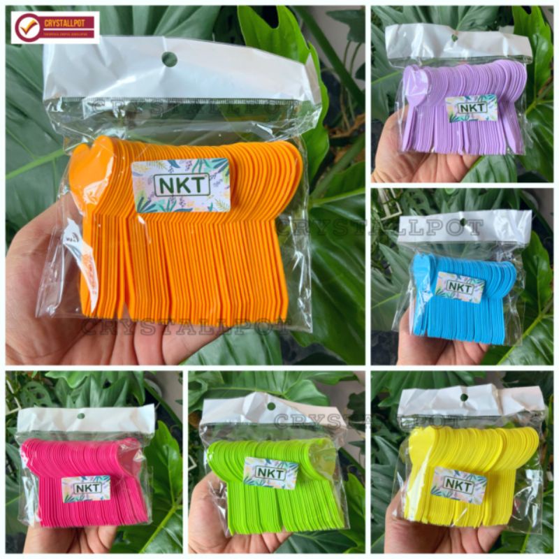 label tag TANCAP HATI tanaman nkt warna warni name tag - PACK ISI 50 PCS LABEL HATI