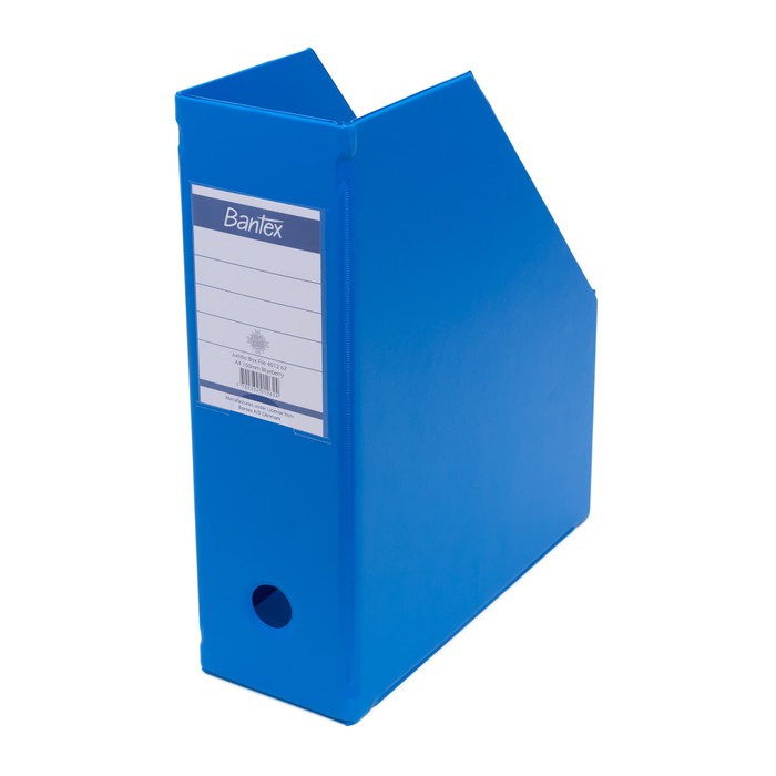 

Bantex Magazine File (Box File) A4 10cm Blue 4012 01